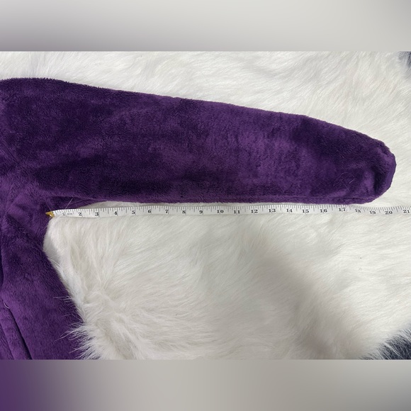 The North Face Purple Fuzzy Women's Jacket Large - Picture 6 of 9